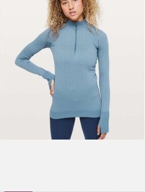 Lululemon Rest Less Half Zip Long Sleeve